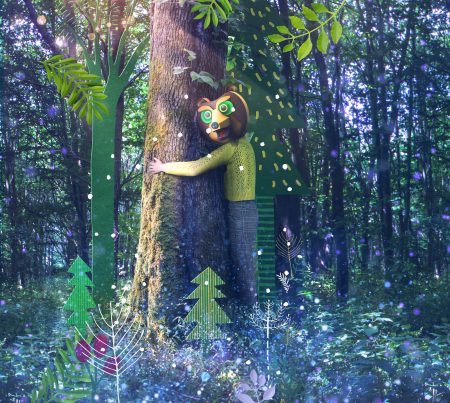 Moss Covered Oak Tree